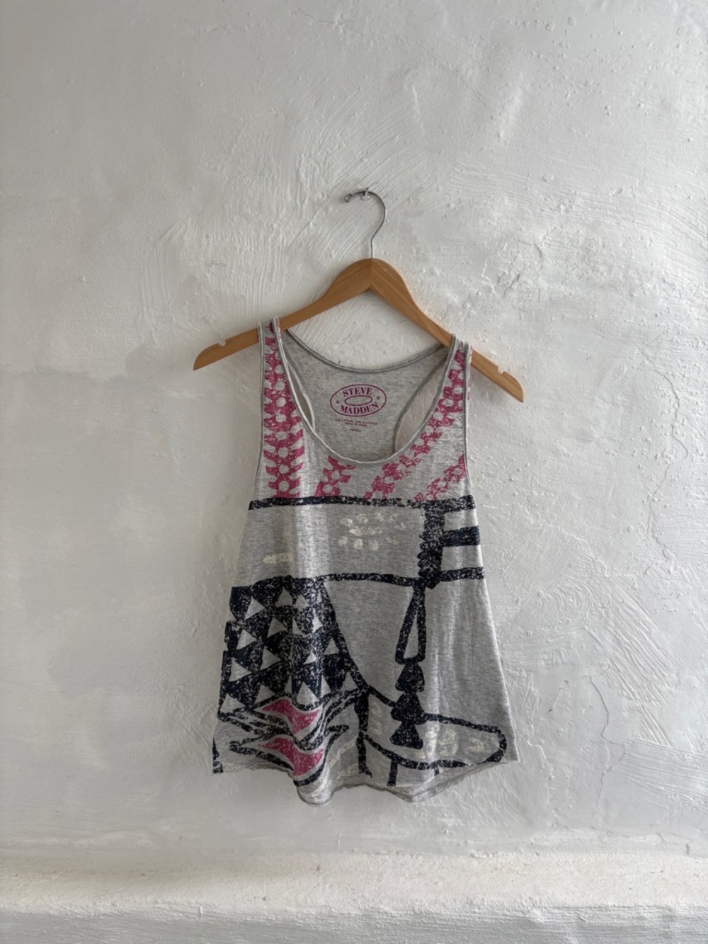 Steve Madden women's printed racerback tank top